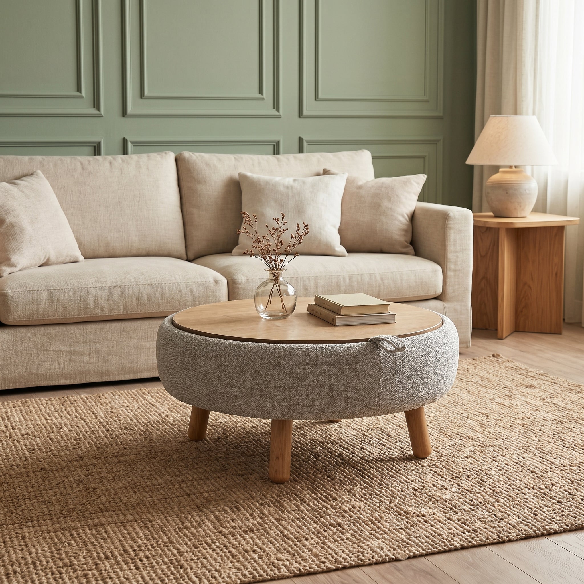 Lift-Top Storage Coffee Table | Café au Lait