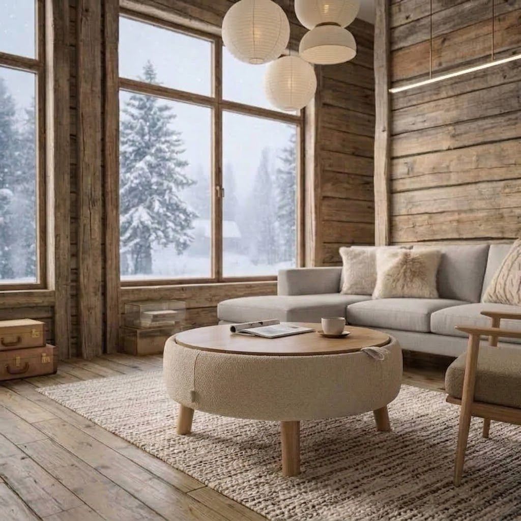 Lift-Top Storage Coffee Table | Café au Lait